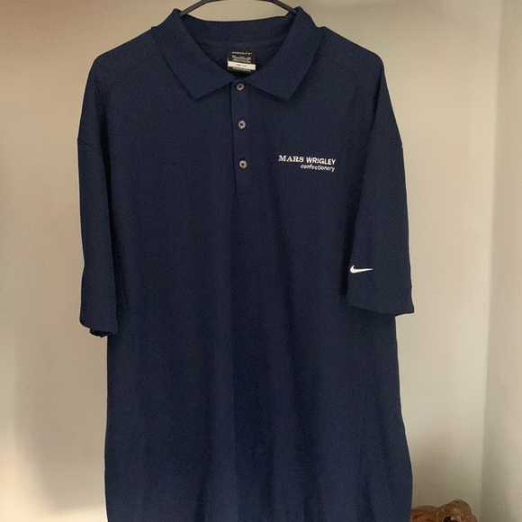 SNICKERS Nike Golf Polo Men’s XXL Mars Wrigley Confectionery Navy - Picture 2 of 7